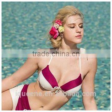 New Contrast Color Three Piece Swimsuit Sexy Bikini Beachwear photo-3