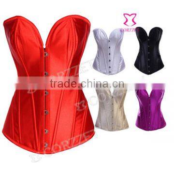 Satin Overbust Steel Bone Wholesale Corset Busk