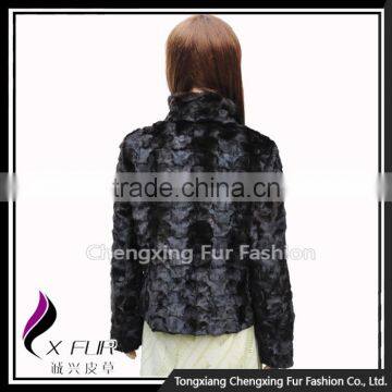 CX-G-A-256 Wholesale Price Ladies Genuine Mink Fur Women Winter Coat photo-3