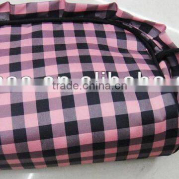 Fashion Lady checked cosmetic case