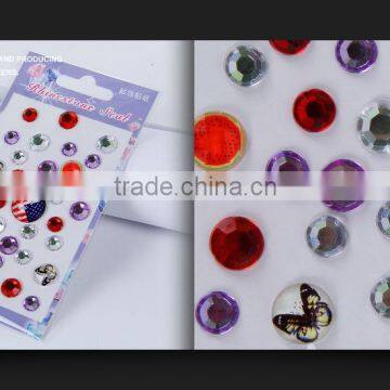Eco-friendly Decorated Body Self Adhesive Acrylic Rhinestone Gem Sticker photo-5