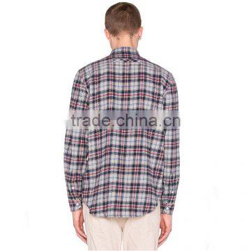 Wholesale European Plaid Flannel Cheap Casual Stylish Cotton Check Shirts for Men photo-3