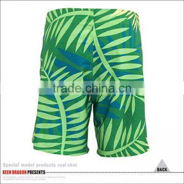 2017 New Arrival Swim&beach Wear Leaf Print Custom Mens Surfing Shorts photo-5