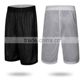 Cheap Men Mesh Blank shorts Wholesale Double-Sides Wearing Ultra-light Breathable Basketball Shorts