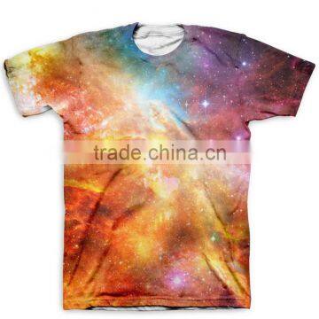 men's and women's all-over galaxy sublimation print t-shirt