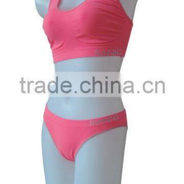 Hot Sale Fashion Fitness Bra Sets Sexy Seamless Woman Underwear Ladies Sport Bra Panties photo-2