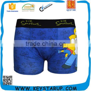 Polyester Cotton Underpants Funny Young Men Underwear Boxer