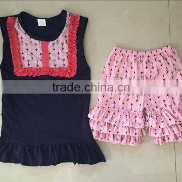 2016 New Style Baby Clothes Sets Summer Girls Clothing Sets Baby Girl Clothes Set Sleeveless and Stripes Pants photo-3