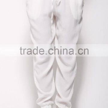 Loose Fit Elastic Tied Waist Jogger Pants With Side Pockets photo-3