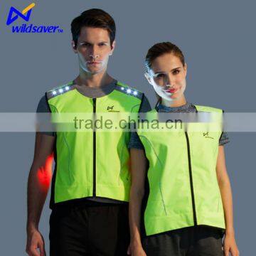 Hi Viz Night Warning Safety Cycling Vests With Leds Flashing EN20471 CE photo-5
