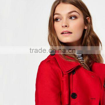 Classically Styled Belle Trench Coat Women Long Winter Windbreaker Jacket photo-4
