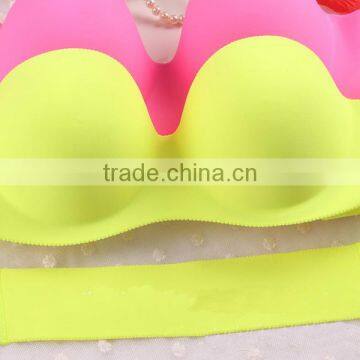 Nylon Push up Popular Invisible Bra in Stock photo-2