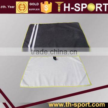 Black Customer logo Cotton golf towel