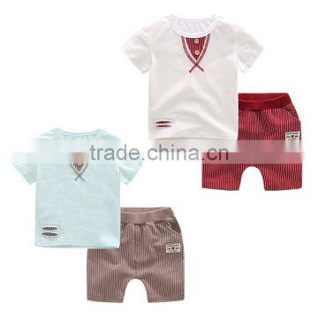 Wholesale exporting US summer kids sport clothes set