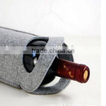 hot sale single bottle felt red wine shopping bag