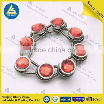 Manufacturer Directly Supply Metal Collar Extenders in Individual Package With Different Colors of Diamond Studded photo-4