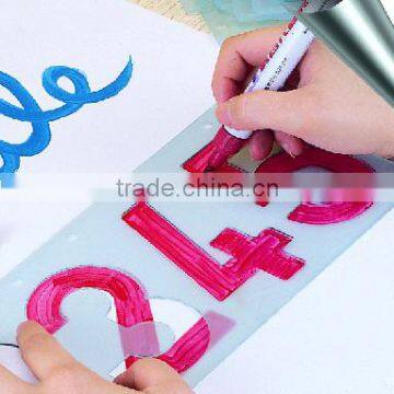 5pcs/set Number Lettering Stencil photo-3