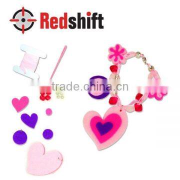Benefit Price Children Crafts Make Your Own Felt Jewelry Bracelet Heart photo-3