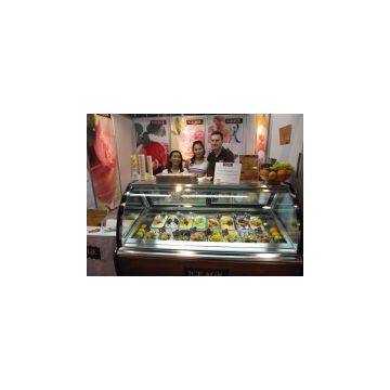 ice cream gelato display case /popsicle showcase for sale