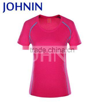 High quality custom colors cheap soccer blank woman sport t-shirt