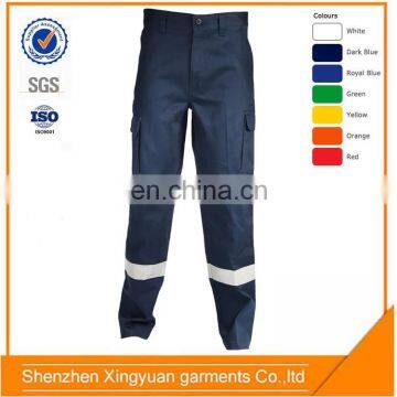 High Viz Strip Ballistic Trousers /blue wear work trousers
