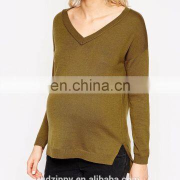 Knit Wear Middle Age Women Maternity Tops photo-4