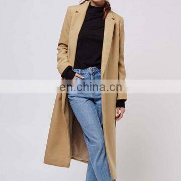 High quality long trench women wool coat