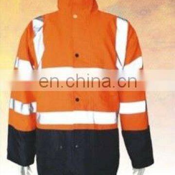 high visibility reflective safety jacket/high visibility winter jacket/high visibility traffic jacket