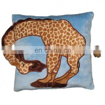 3D design giraffe plush cushion