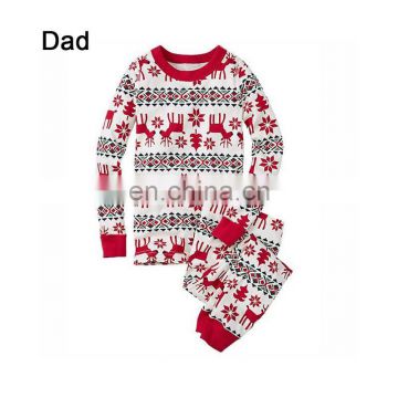 Christmas Winter Baby Father Mother Elk Pattern Sleepwear Family Matching Costume Pajamas