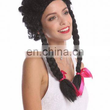 Cute Wigs Black Curly Braids Wigs for Party P-W205 photo-6