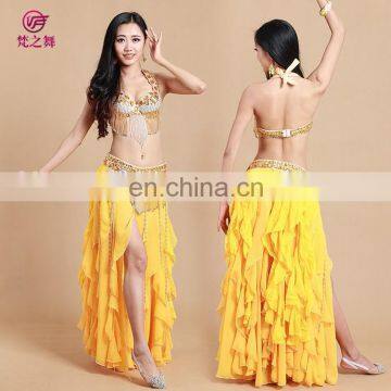 GT-1040 Arabic style beading tassel gold belly dance costumes