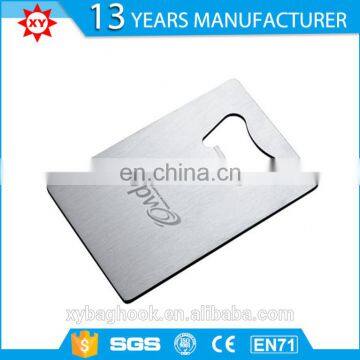 factory price card shape bottle opener keychain