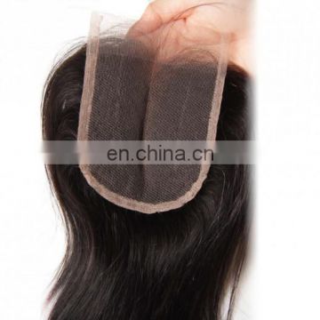 Hot selling top quality peruvian hair body wave closure