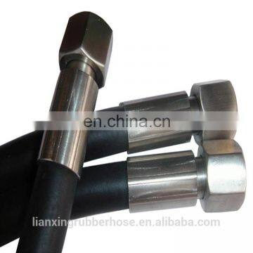 Hydraulic hose end fittings assembly/hydraulic fitting/602 wire braid hydraulic hose