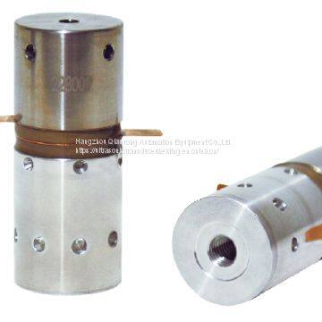 Micro Ultrasonic Piezoelectric Transducer , Ultrasonic Welding Transducer With 2PCS Grey Ceramics