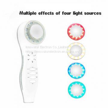 5in1 Urtrasonic Hot/cold Energy LED Photon Microcurrent Face Massager to Clean Face photo-2