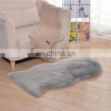 Ready Made Multi-color Choice Modern Fashion Soft Non-Slip Luxury Shaggy Fur Carpet Area Rug For Living Room photo-3