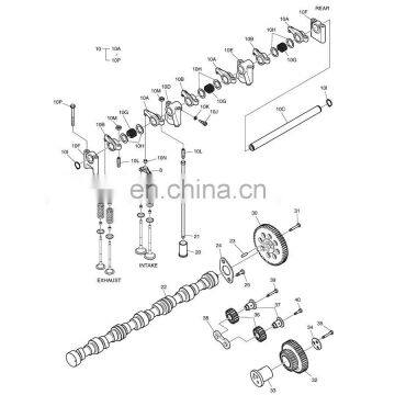 DIESEL ENGINE PARTS DB58 SHAFT ROCKER ARM 65.04203-5020A FIT FOR WHEEL EXCAVATOR DH210W-7S