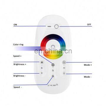 DC12V 24V RGB LED Dimmer Controller 2.4G RF Touch Screen Remote Control for 5050 Strip Light photo-5