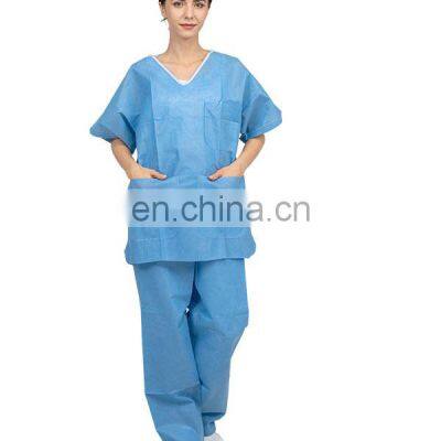 Factory Supply Wholesale Custom Hospital Uniform Medical Scrubs  Designs Colors Nurse Printed Scrub Suit