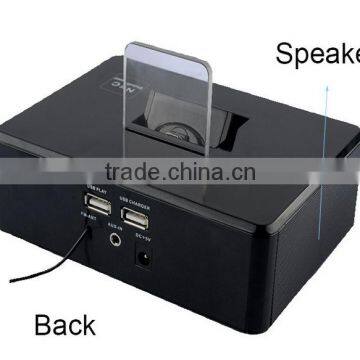 On-40MM Dual Magnetic Speaker For Iphone /Android Phone Docking Station Alarm Clock Speaker Bluetooth Speaker photo-4