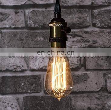 Decoration Vintage Edison Light Bulb ST58 40w 60w E27 Wholesale Antique Bulb 220v photo-2