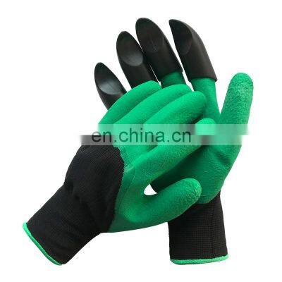 Garden Digging Planting Gloves with 4 8 ABS Plastic Claws