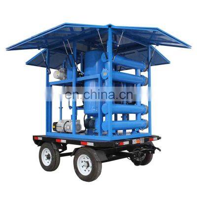 6000lph Trailer Transformer Oil Regeneration Machine