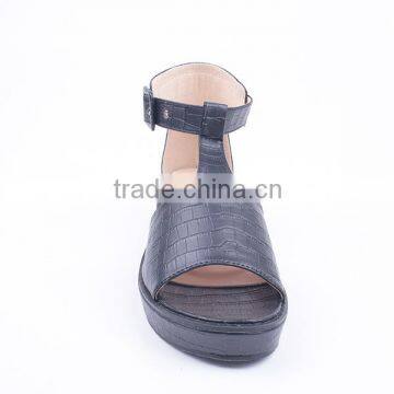 Surface Preparation Latest Hot Sale Good Quality Lady Platform Buckle Sandals photo-3