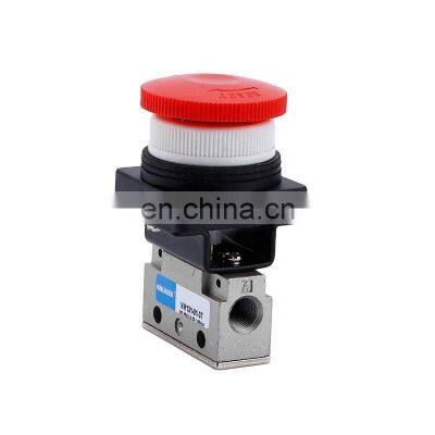 High Quality VM131-01-37 3 Port 2 Way Emergency Stop Button Type Aluminum Air Control Pneumatic Mechanical Valve