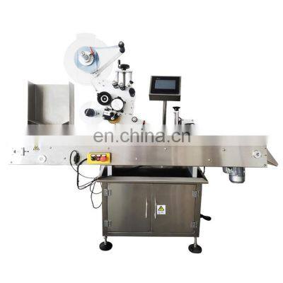 Tube labeling machine automatic adhesive small round bottles ball pen horizontal way vials injection label tube applicator price