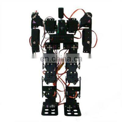 Black 17DOF Biped Robotic Educational Robot Humanoid Robot Kit Servo Bracket Ball Bearing