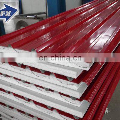 Shandong Colored Steel Polyurethane Cladding Polyurethane Material Rock Wool Composite Board Panel photo-5